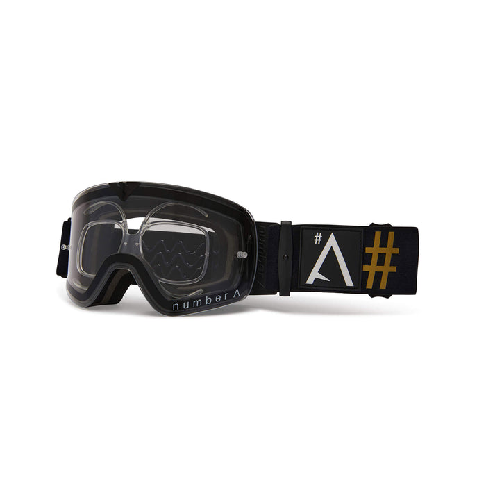Stato MTB/BMX Goggles showing  corrective lens adapter