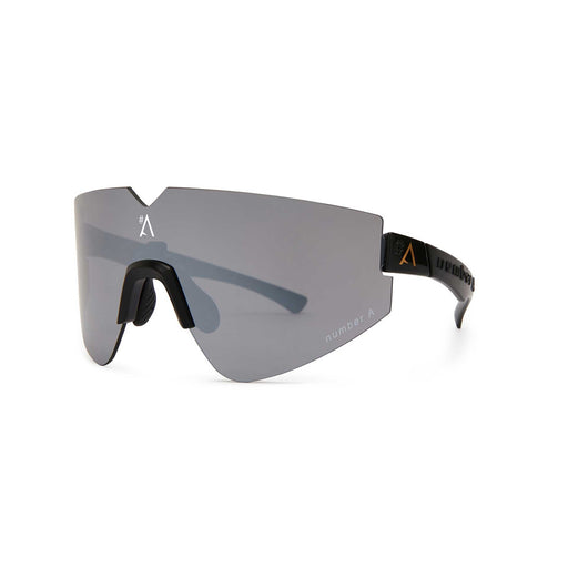 NumberA Celona Cycling Glasses Black with Silver Mirror lens