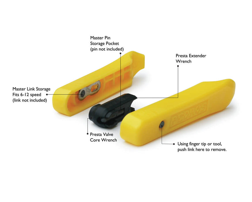 Pedros RX Micro Bicycle Tyre Levers Diagram